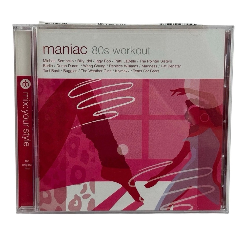Maniac 80s Workout Various‎ Artists (CD 2006) Sembello Idol Iggy Berlin Madness